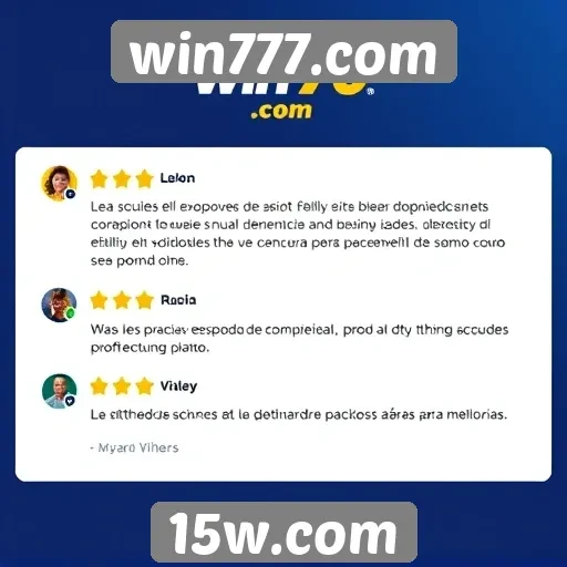 Feedback de jogadores sobre o serviço de atendimento do Win777.com
